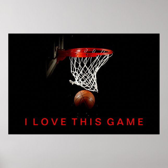 Basketball Poster I Love This Game (Front)