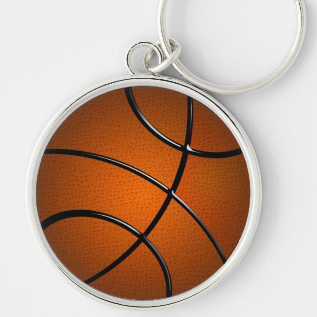 BasketBall Premium Round Keychain (Front)