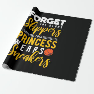 Basketball Princess Wears Sneakers Wrapping Paper