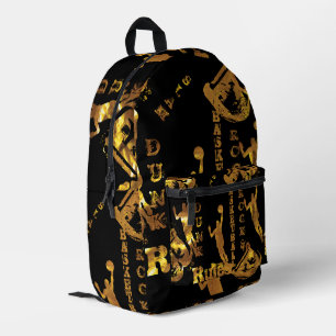 BASKETBALL PRINTED BACKPACK