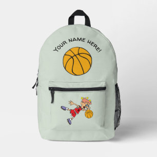 Basketball Printed Backpack