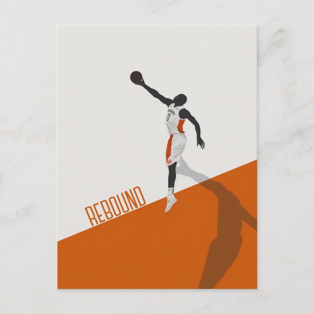 Basketball Rebound Postcard (Front)