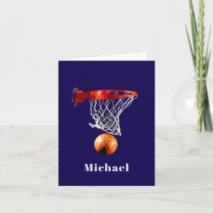 Basketball Replace with Your Name Card