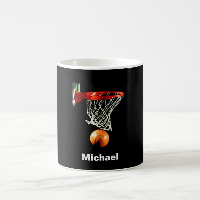 Basketball Replace with Your Name Coffee Mug (Center)