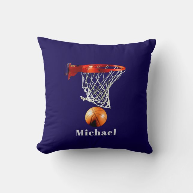 Basketball Replace with Your Name Cushion (Front)