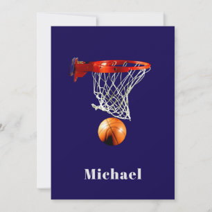 Basketball Replace with Your Name Holiday Card