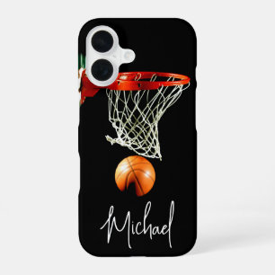 Basketball Replace with Your Name iPhone 16 Case