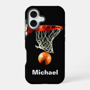 Basketball Replace with Your Name iPhone 16 Case