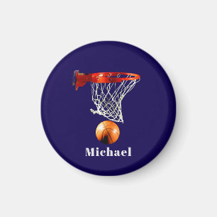 Basketball Replace with Your Name Magnet