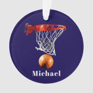 Basketball Replace with Your Name Ornament