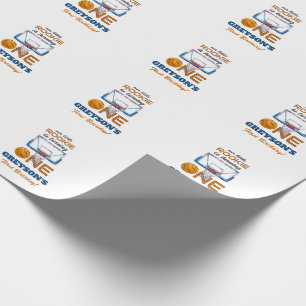 Basketball Rookie Of The Year First Birthday Wrapping Paper