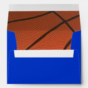 Basketball Royal Blue Personalised Envelope
