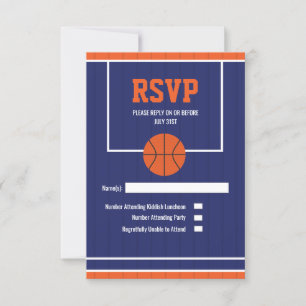 Basketball RSVP Card