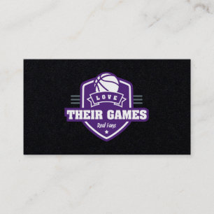 Basketball Sacramento Kings Jersey Colour Business Card