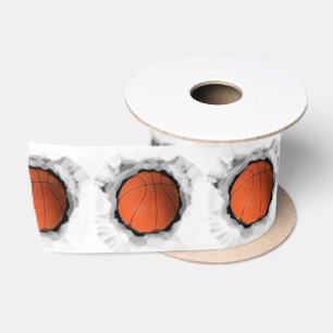 Basketball Satin Ribbon