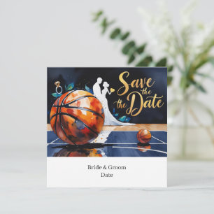 Basketball Save the Date Wedding Invitation