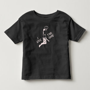 Basketball Saying I love this Game Dunk Hoop Sport Toddler T-Shirt