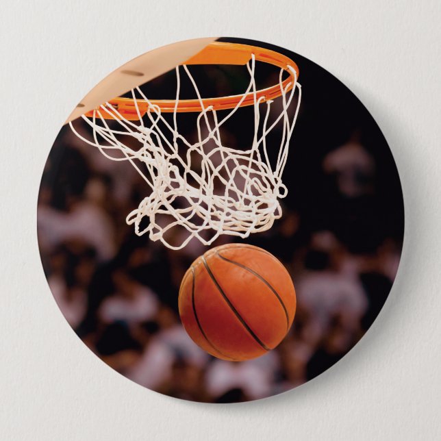 Basketball Scoring 10 Cm Round Badge (Front)