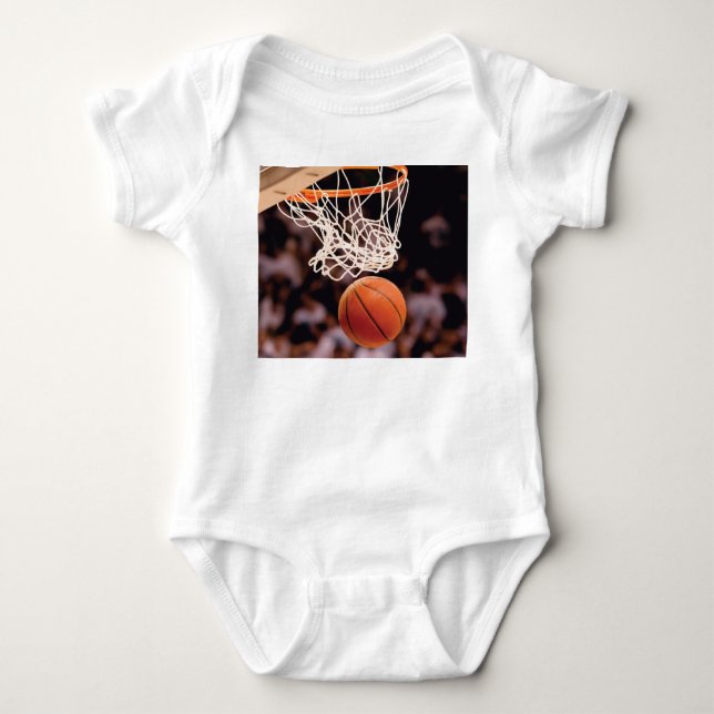 Basketball Scoring Baby Bodysuit (Front)