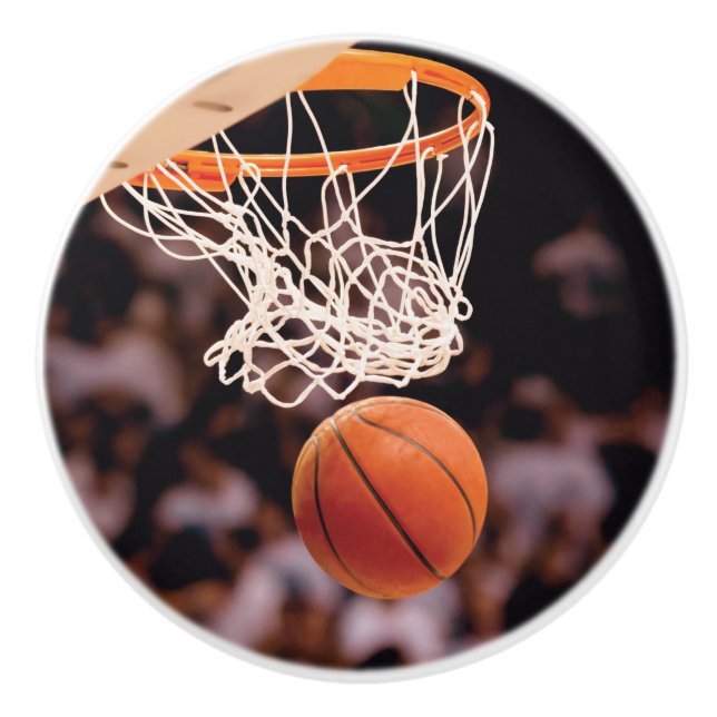 Basketball Scoring Ceramic Knob (Front)