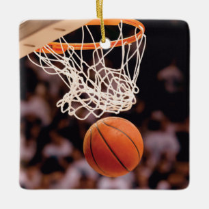 Basketball Scoring Ceramic Ornament