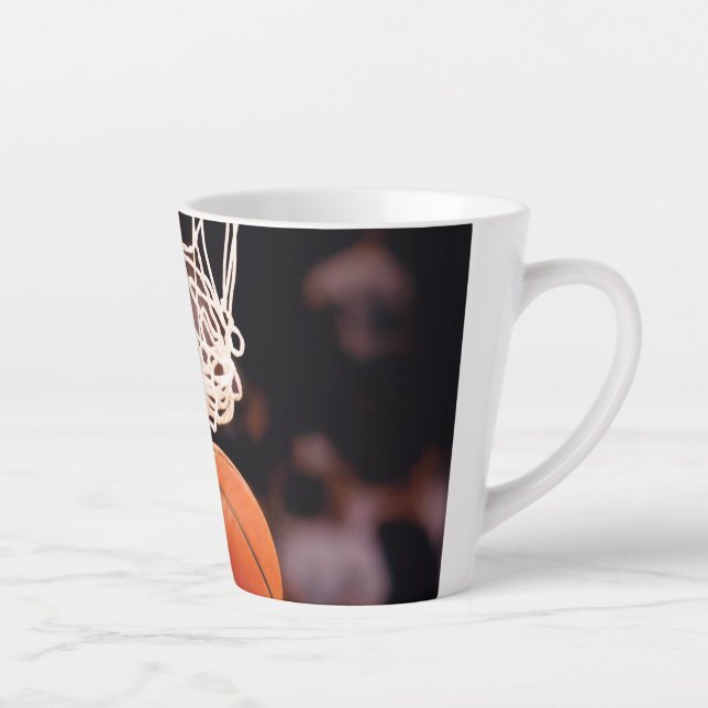 Basketball Scoring Latte Mug (Right)