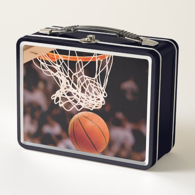 Basketball Scoring Metal Lunch Box (Front)