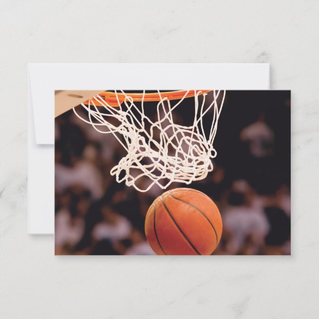Basketball Scoring RSVP Card (Front)