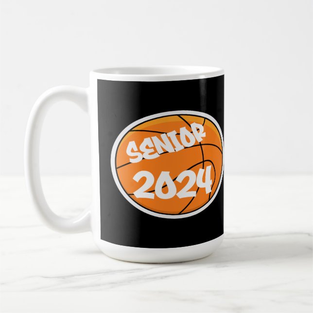 Basketball Senior Class 2024 Coffee Mug (Left)