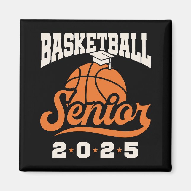 Basketball Senior Class of 2025 Graduation Magnet (Front)