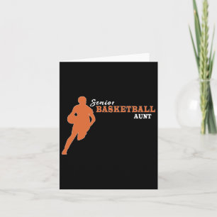 Basketball Senior Night Auntie 2 Card