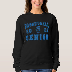 Basketball Senior Night Basketball Senior 2025 Gra Sweatshirt