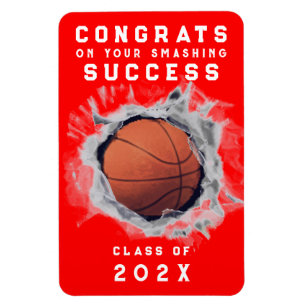 Basketball Senior Night Red Magnet