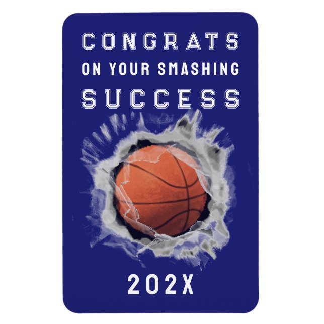 Basketball Senior Varsity Congrats Magnet (Vertical)