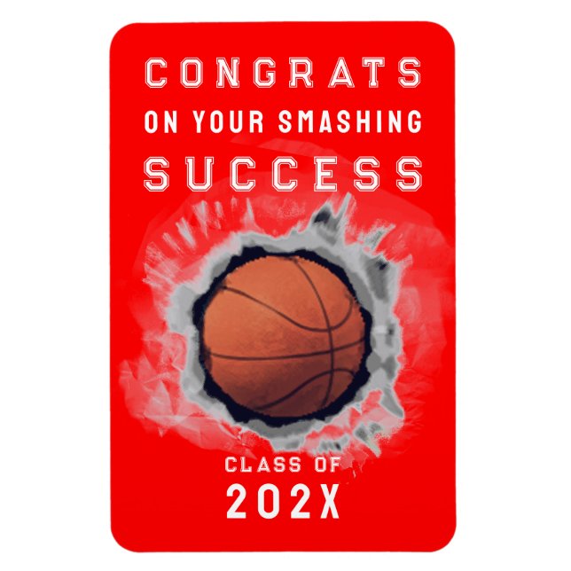 Basketball Senior Varsity Congrats Magnet (Vertical)