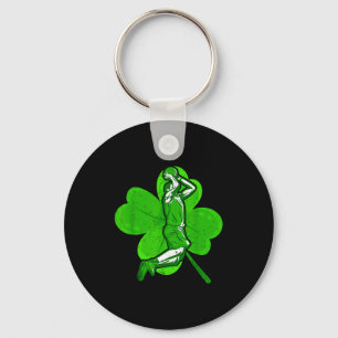 Basketball Shamrock St Patrick's Day Srt Lover Boy Key Ring