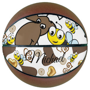 Basketball Sheep Brown Hearts Bumblebee
