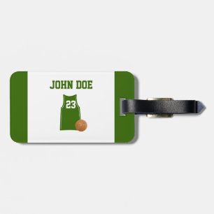 Basketball Shirt With Basketball Luggage Tag