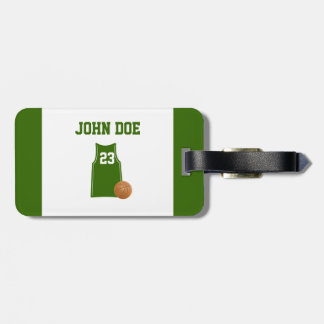 Basketball Shirt With Basketball Luggage Tag