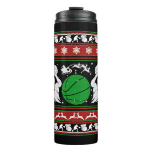 Basketball Shirts - Basketball Christmas Shirt Thermal Tumbler