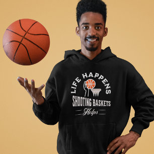 Basketball Shooting Baskets Hoodie