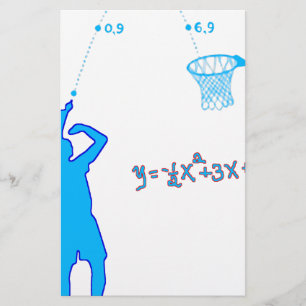 Basketball Shot and Quadratic equation Stationery