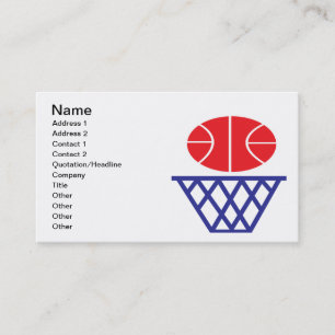 Basketball Sign Business Card