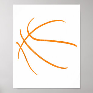 Basketball Silhouette Bball Player Coach Sports Ba Poster