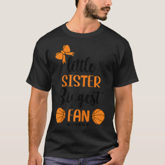 Basketball Sister Little Sister Biggest Fan Toddle T-Shirt