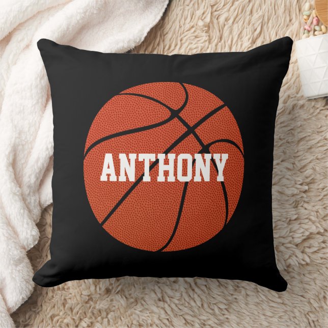 Basketball Skin Custom Player Name Throw Pillow (Blanket)