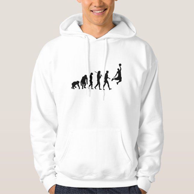 Basketball slam dunk evolution gift hoodie (Front)
