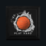Basketball Slam Dunk Gift Box<br><div class="desc">Creative basketball design. Edit or add text to personalize.</div>