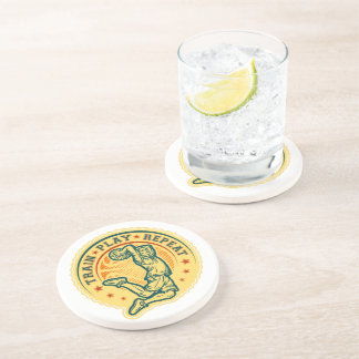 Basketball Slam Dunk Vintage Design Coaster