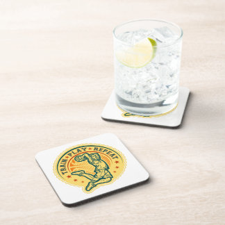 Basketball Slam Dunk Vintage Design Coaster